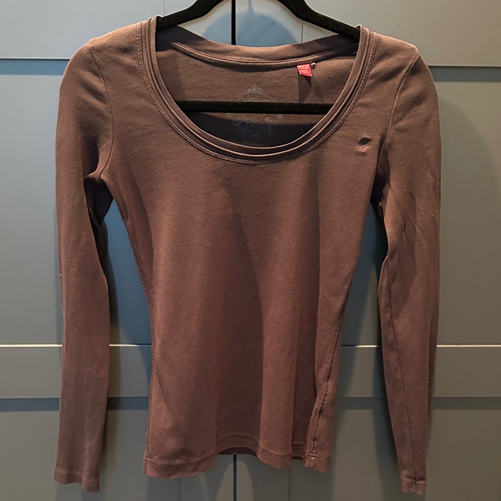 Esprit (EDC) Women's Long Sleeve Dark Brown Top
